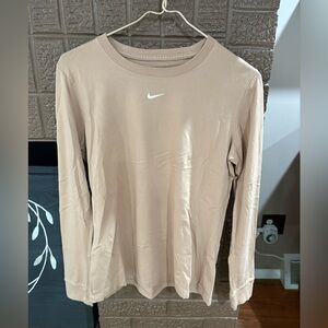 Nike Tan Long Sleeve Tee